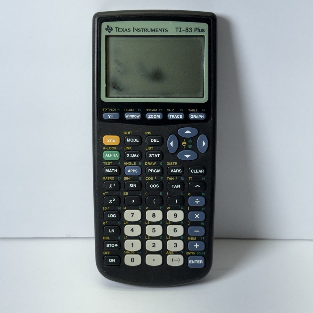 Texas Instruments TI-83 Plus Graphing Calculator for Parts or Repair Not Working